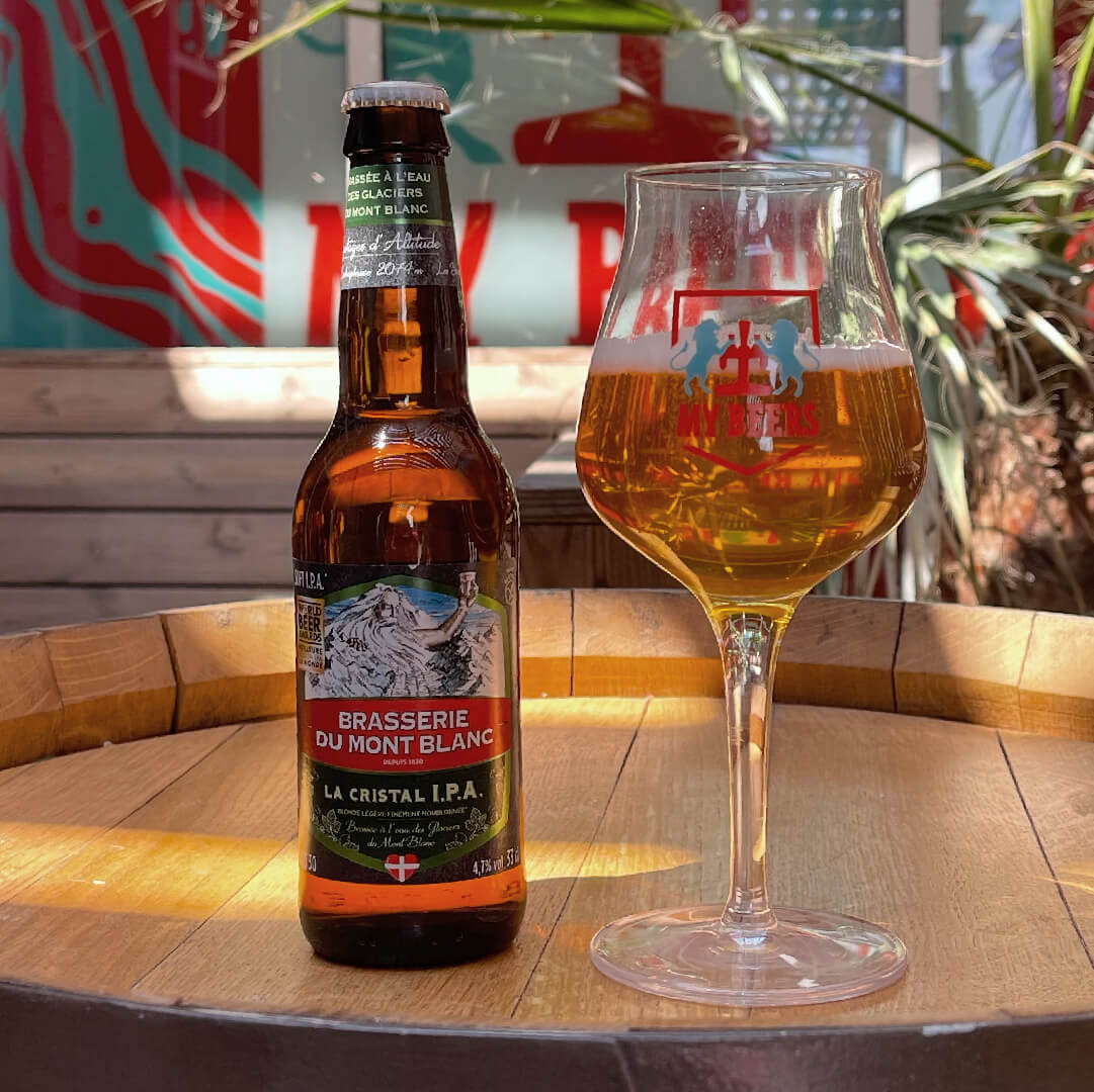 La Cristal IPA de la brasserie du Mont-Blanc