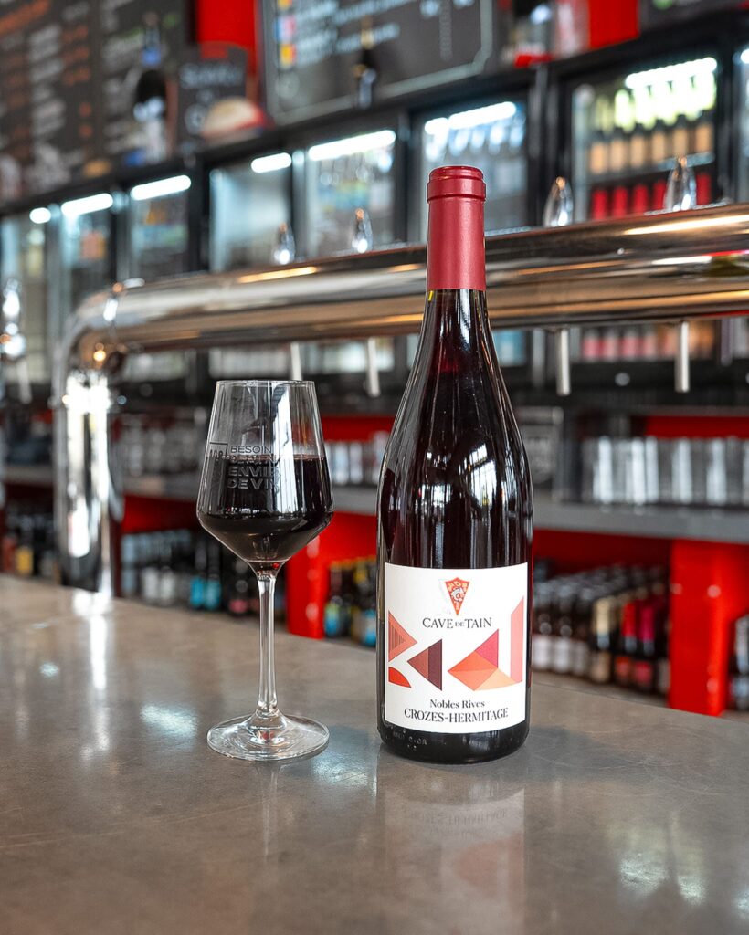 Photo Vin Rouge Crozes Hermitage, cave de tain, au My Beers