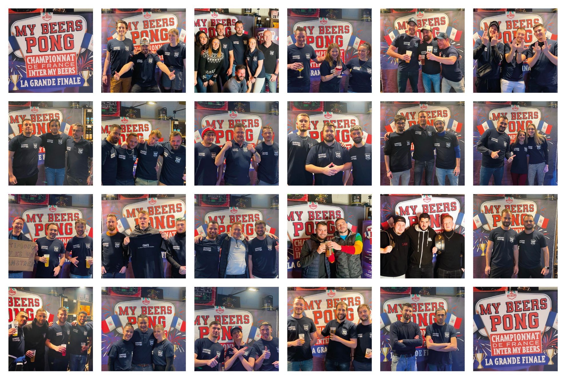 tableau photos championnat Beer Pong My Beers