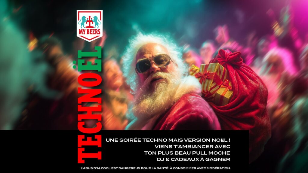 Visuel soirée Technoël au My Beers