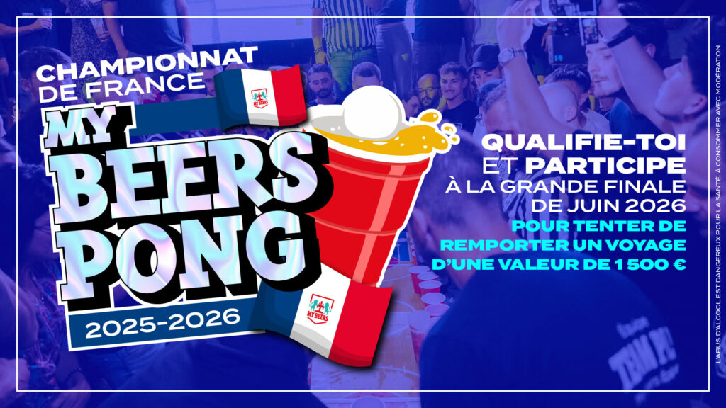Visuel du Championnat de Beer Pong au My Beers