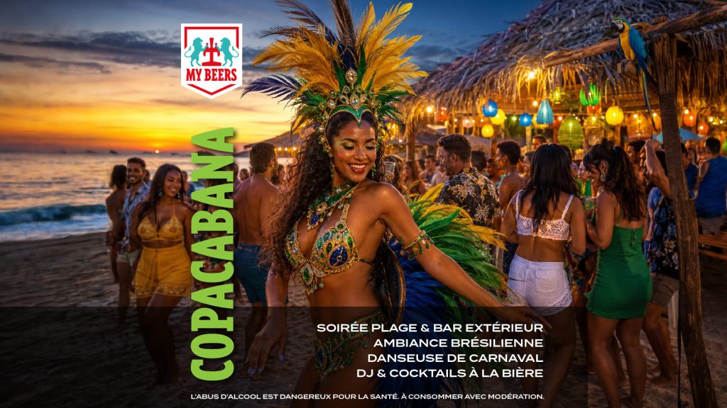 Visuel soirée Copacabana 2026 au My Beers