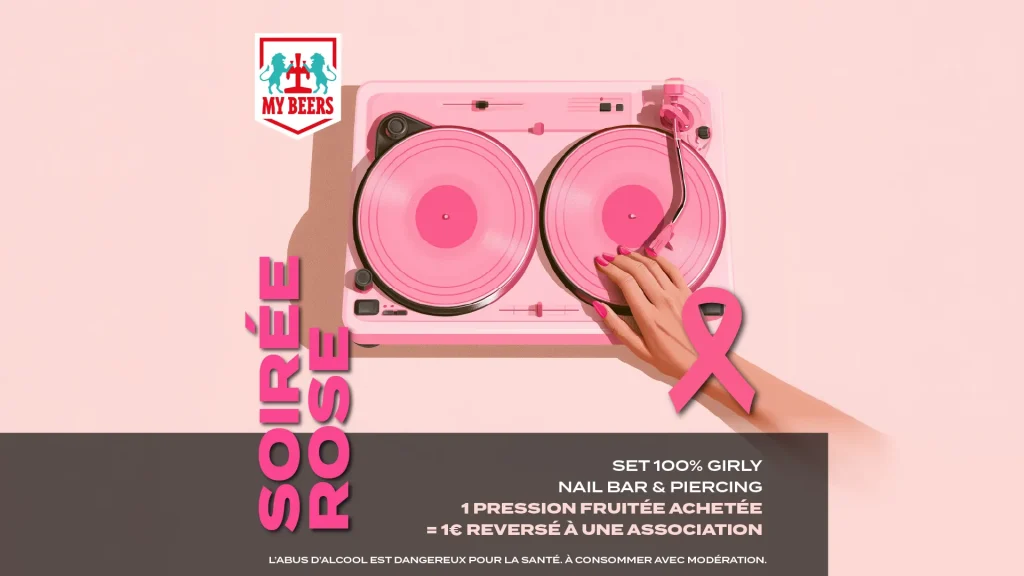 Visuel soirée Rose au My Beers