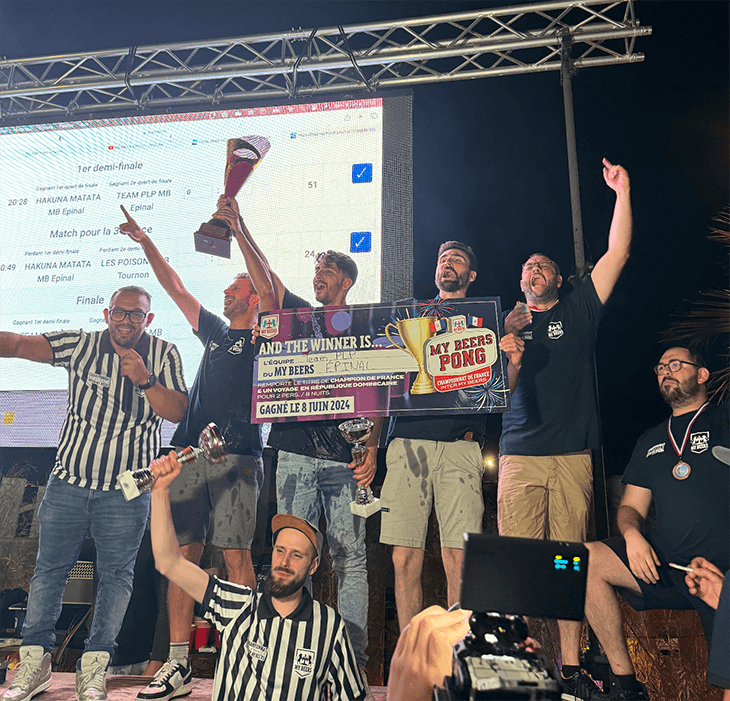 My Beers Epinal : champions de France du championnat inter My Beers de Beer pong