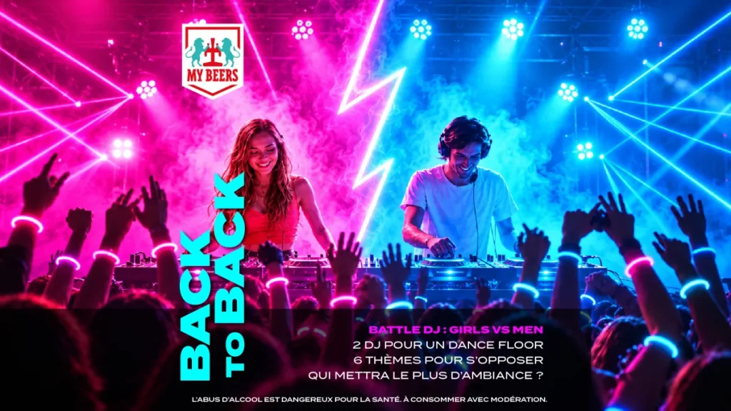 Visuel soirée Back to back au My Beers